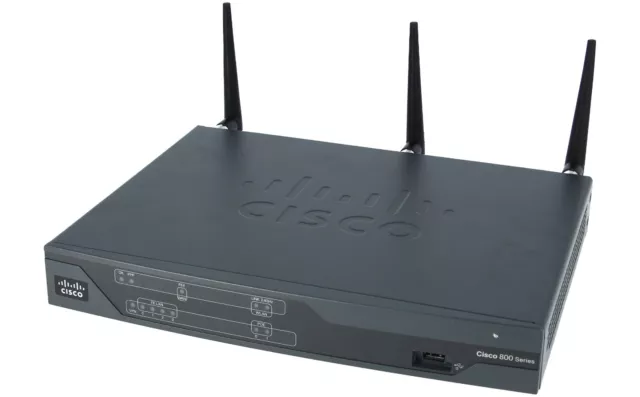 Cisco 867VAE Routeur Sans fil WiFi + commutateur 5 ports Ethernet Gigabit + USB