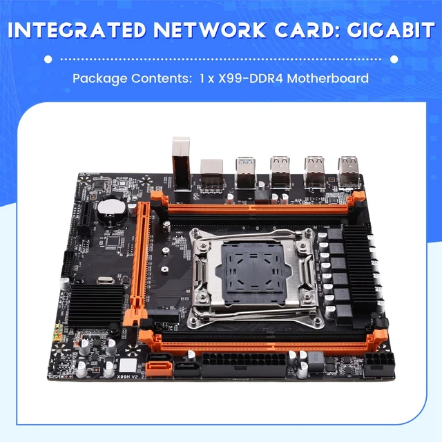 X99 D4 DESKTOP Motherboard B85 LGA2011-3 4X DDR4 REG ECC Slots M.2 ...