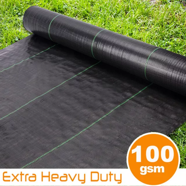 1M 2M 4M Wide Groundmaster Weed Control Fabric Landscape Ground Cover Membrane