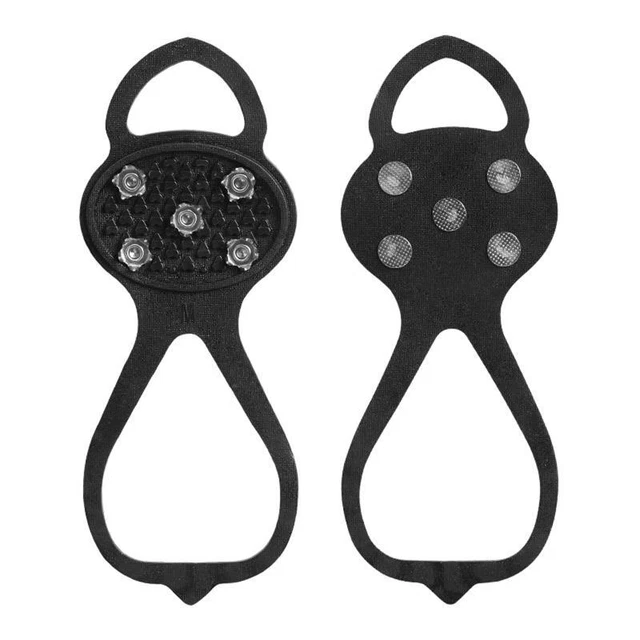 1Pair Outdoor 5 Metal Studs Shoe Cover Anti Skating Snow Climbing Mountaineering