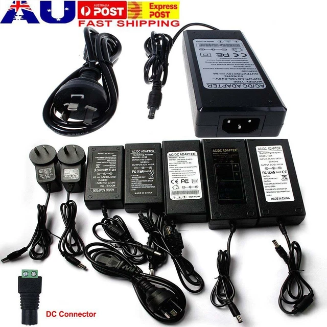 10w Universal 3V, 5V, 6V, 7.5V, 9V, 12V AC DC Adapter Power Supply by  Electronix Express