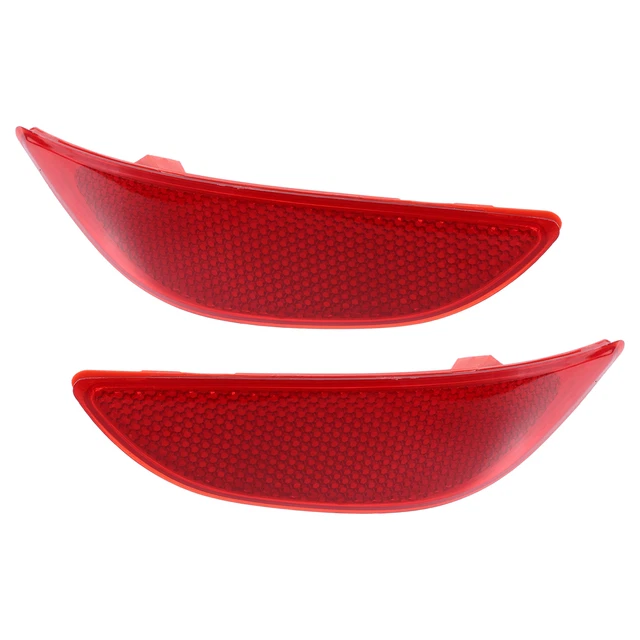 1 Par Trasero Parachoques Reflector Luz Cubierta para Coche 92405-1R000 Rojo