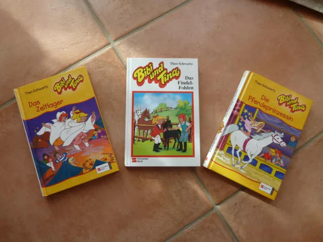 Bibi und Tina Bücher, Buch-Set, von Theo Schwartz, 3 Stück, gut erhalten!