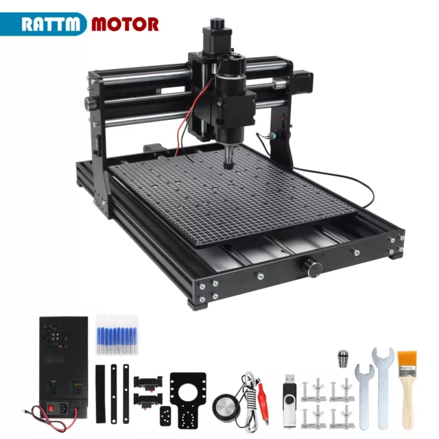 500W 4030 CNC Router 20W/40W Laser Engraving Machine Working Area 300x400x73mm 2