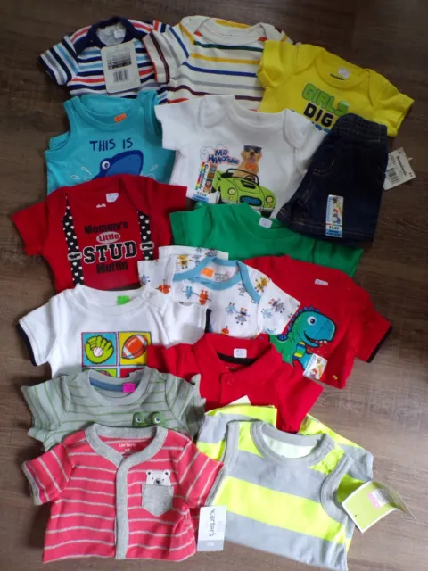 Infant Boys Size NEWBORN Gorgeous Lot of Summer Mixed Clothes-New with Tags