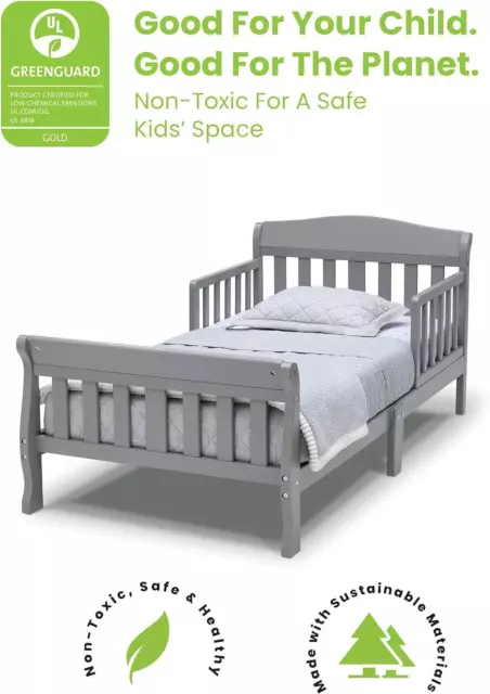 Children Canton Toddler Bed, Greenguard Gold Certified, Grey 2