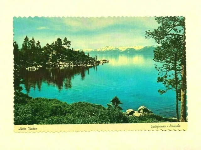 Lake Tahoe postcard 1971 CALIFORNIA CA