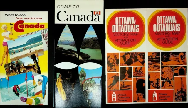 Canada 1970s Travel Brochure Lot Montreal Ottawa Newfoundland Labrador