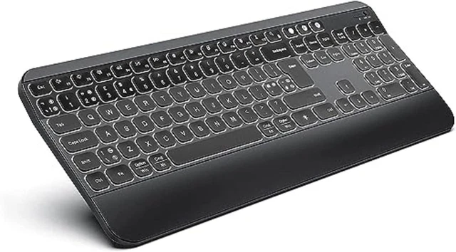 Amanto Wireless Bluetooth Illuminated Slim Rechargeable Keyboard