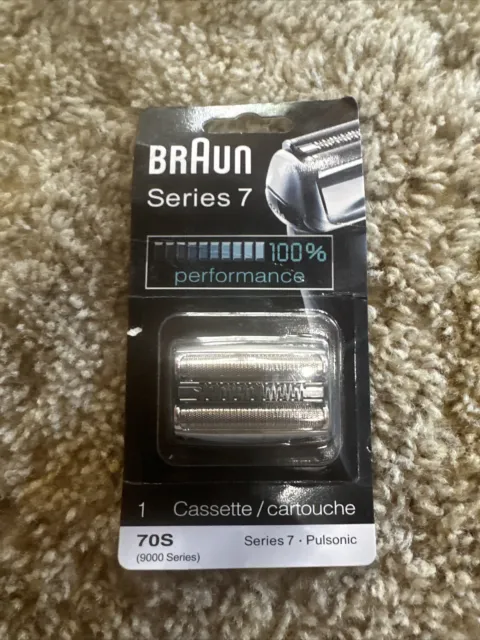 Cabezal de casete de hoja de repuesto original Braun 70S serie 7 afeitadora de láminas eléctrica