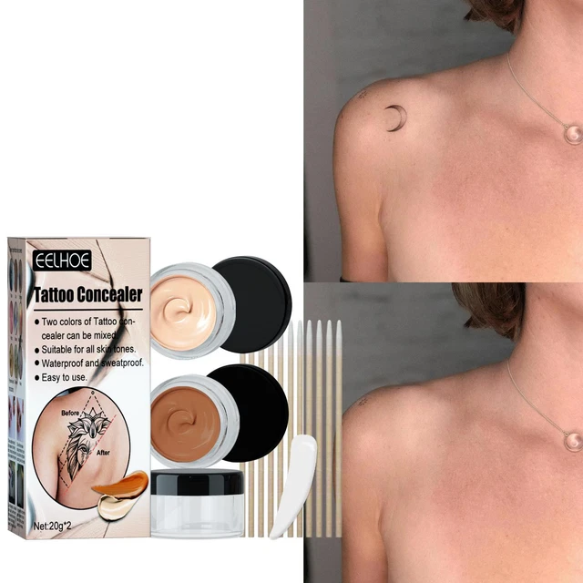 Tattoo Cover Up Makeup Skin Scar Birthmark Waterproof D6E8 Concealer Primer P6R7