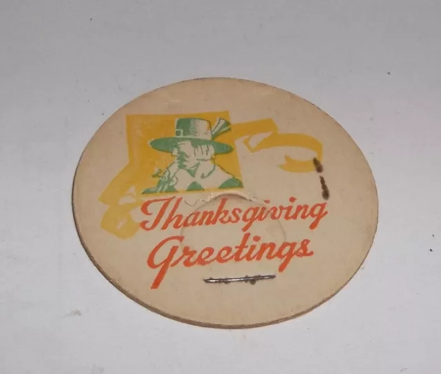 Thankgiving Greetings Thanksgiving Milk Cap Pilgrim Graphic