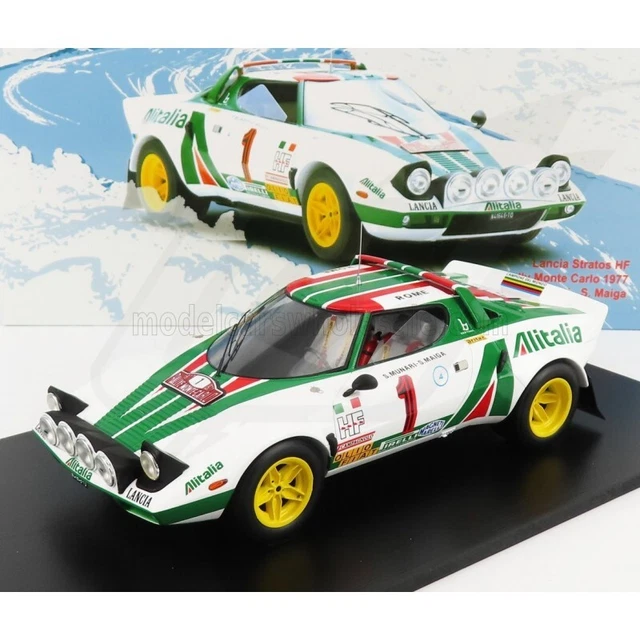 Spark Model Lancia Stratos Hf Alitalia N 1 Winner Rally Montecarlo 1977 S.m