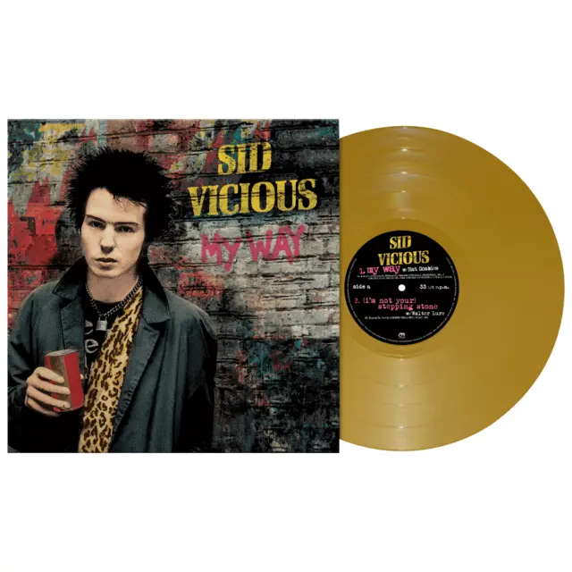 Sid Vicious-Sex Pistols-USA Colour Original-Gold-VINYL- SEALED