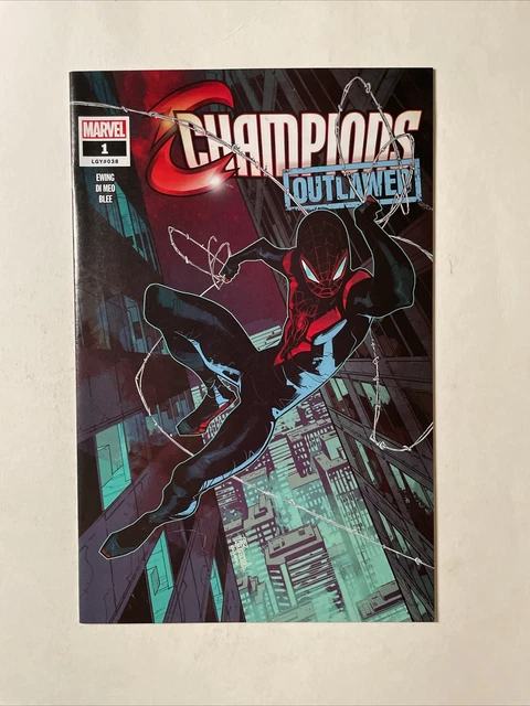 Champions Outlawed #1 (2020) 9.4 NM Marvel Walmart Variant Miles Morales Comic