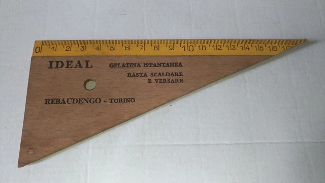 GADGET RIGHELLO IN legno Ideal, anni 50-60 EUR 16,90 PicClick IT