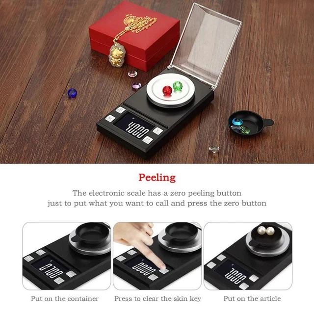 High Accuracy Electronic LCD Digital Counting Carat Jewelry Diamond Scale^