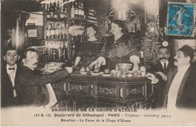 CPA.PARIS - Brasserie de la chope d'alsace 135-137 boulevard de sébastopol