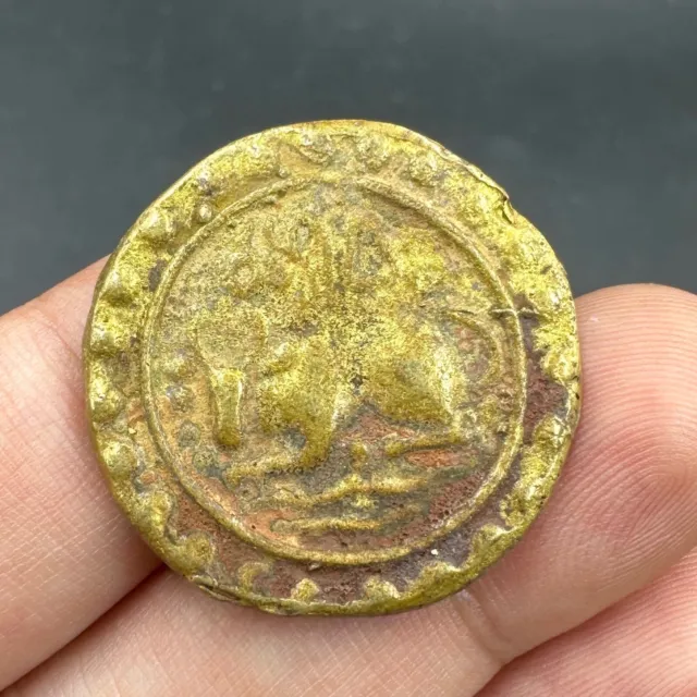 190-550 AD Ancient Pyu Burma Kingdom of Bekthano Gold Plated Coin