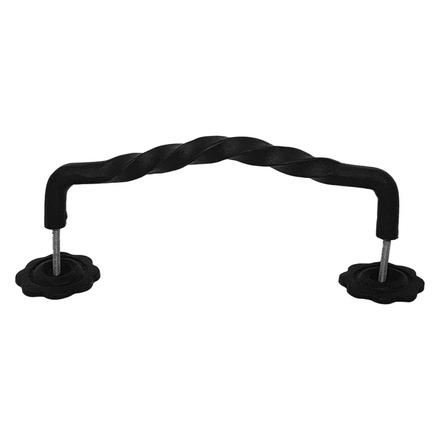 Cast Iron Door Handle Pull Gate Barn Black Handles Antique Style 12 Inch 4