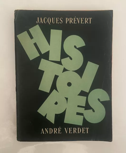 Histoires, Jacques prévert, André Verdet, E.O. du Prés aux Clercs, 1948