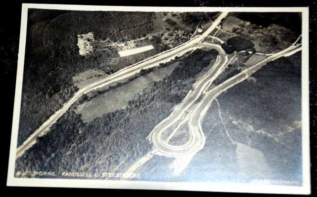 60892 Ak Auto Courses de Moto 1931 Manège Steilstrecke Nürburgring Luftblick