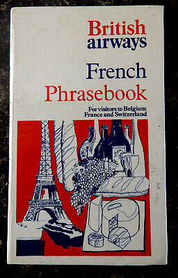 Vintage 1974 Ba - British Airways French Phrasebook