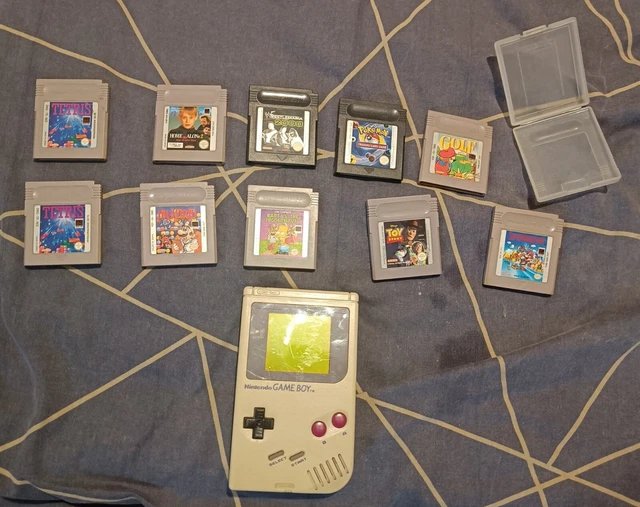 Nintendo Game Boy DMG-01 Tested and Working / with 10 games ( Super Mario Land)
