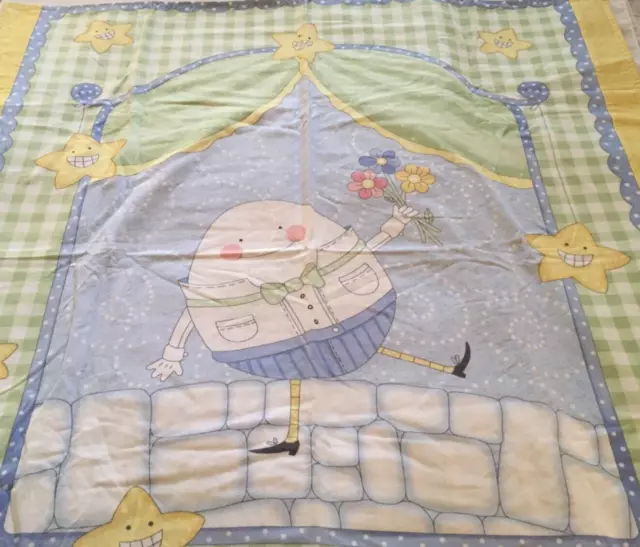 Handmade Humpty Dumpty Sat on a Wall Baby Crib Flannel Blanket Sheet