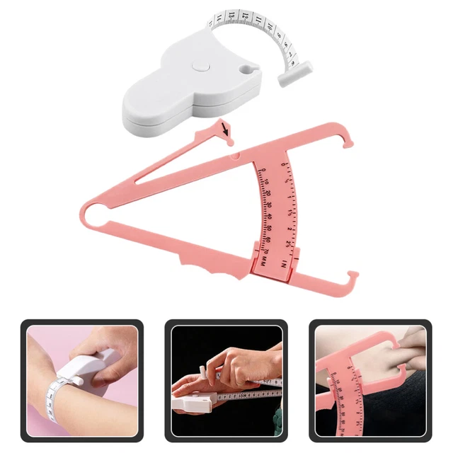 Fat Percentage Calipers Fat Waist Ruler Digital Body Tape Measure Tester 2