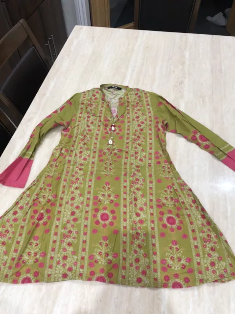 Pakistani Khaadi Designer Lawn Kurta Size 6