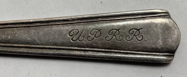 Vtg IS Victor S. Co. A1+ Overlay Union Pacific Railroad Teaspoon Spoon UPRR