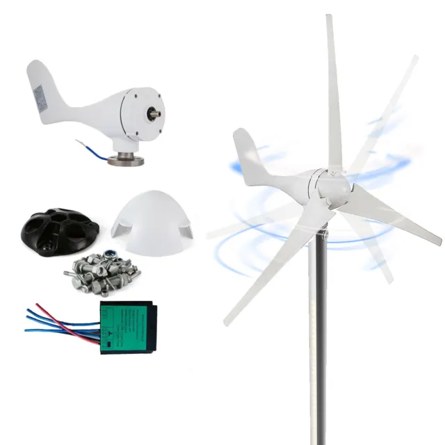 400W 12V Windrad Windkraftanlage Garten Windturbine Windgenerator Horizontal