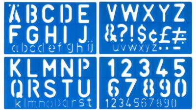Helix Helix 20 mm pochoir Motif lettres en italique h23100 