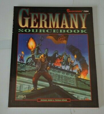 GERMANY SOURCEBOOK for SHADOWRUN 2nd ed by FASA softcover
