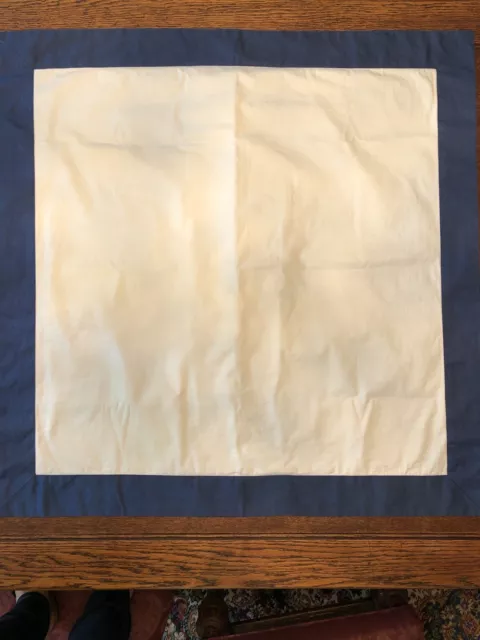 Beautiful LEGACY/Neiman Marcus 26x26” Cream Sham With Blue Trim (3 Avalaible) Beautiful LEGACY/Neiman Marcus 26x26” Cream Sham With Blue Trim (3 Avalaible)
