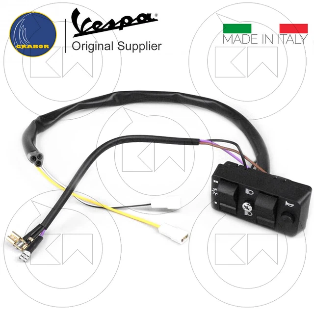 Interruttore Lampeggiante Compatibile Piaggio Vespa LX 50 2T Touring (2010-2013) - Ricambio Manubrio