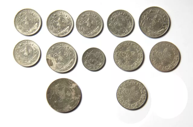 Ottoman Empire Lot of 12 coins