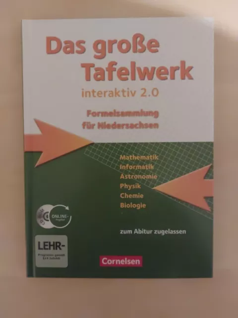 Das große Tafelwerk interaktiv 2.0 - Formelsammlung für Niedersachsen [inkl. CD]