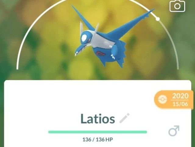 Latios Ombre dans Raids Ombre 5 étoiles - Pokémon GO.Name