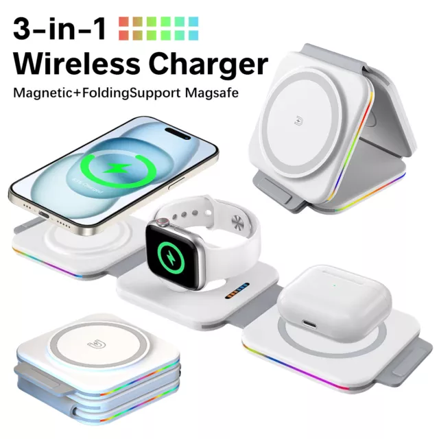 Smartish Magnetic Wireless Charger Compatible with MagSafe - Charge Dinghy  - Qi Certified 7.5W Fast Charging for iPhone 13/12 Series/AirPod 3 [USB-C  and USB-A Adapters Included] - Black Tie Affair , carregador