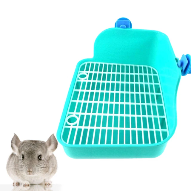 Jaula de animales hurón entrenador para ir al baño jerbo de chinchilla esquina