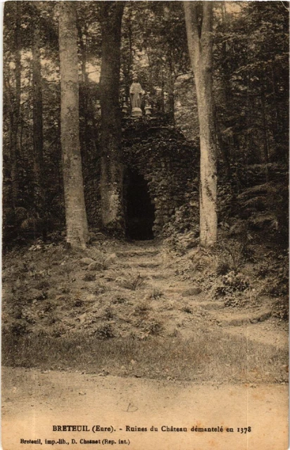 CPA AK BRETEUIL - Ruins du Chateau Demantele in 1378 (478026)