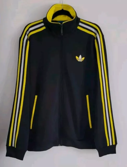 Rare Adidas Firebird Adicolor Limited Track Jacket M Black Yellow White