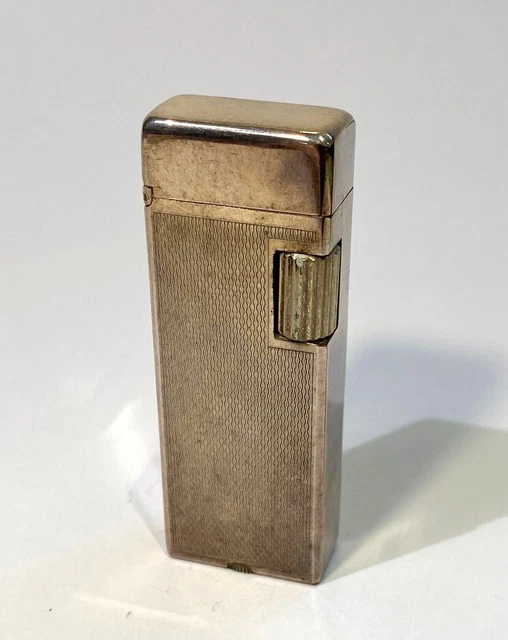 rare unusual flint system 1940's art deco Swiss Welcome roller petrol lighter