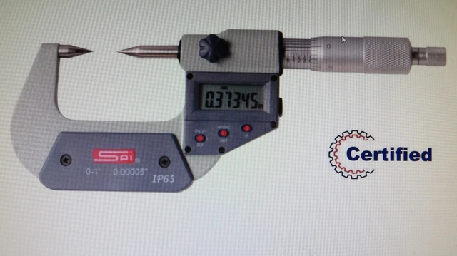 SPI ELECTRONIC POINT MICROMETER IP65  3-4" RANGE X .00005" GRAD (in/mm) 13-813-1