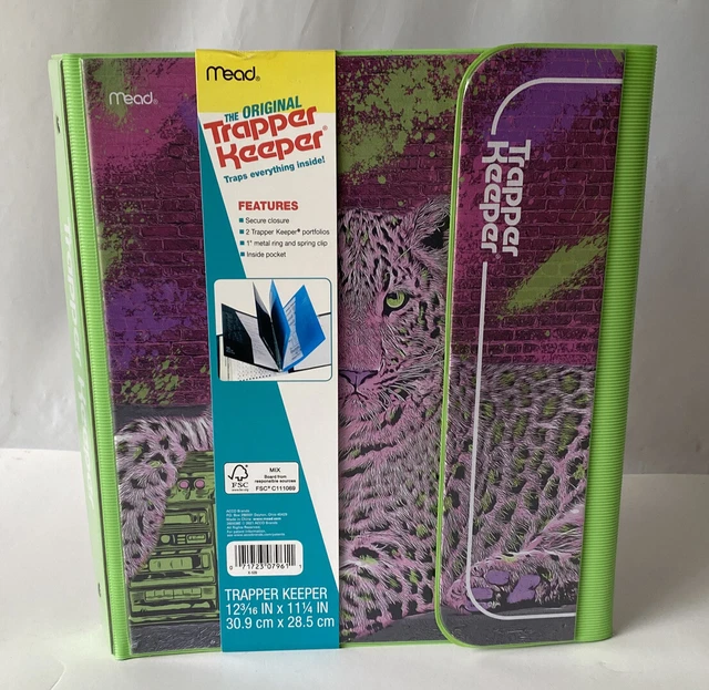 Trapper Keeper ~ Binder Portfolio Folder 2021 Mead Retro Tiger Boombox GIFT