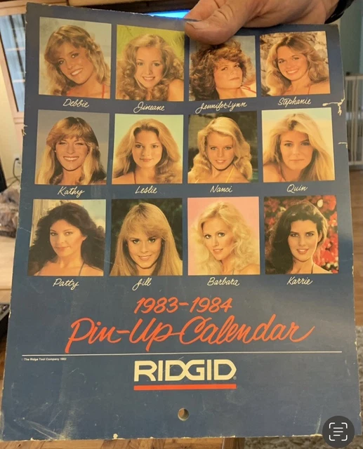 RIGID TOOL 19731974 Two Year 70’s Sexy Pinup Vintage Garage Calendar