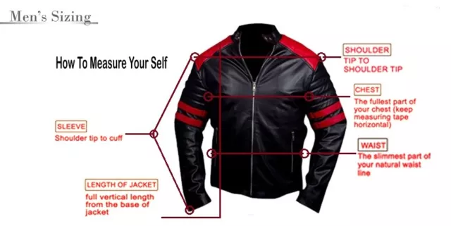 Designer Leather Jacket Men Red Pure Lambskin Biker Size S M L XL XXL Custom Fit 6
