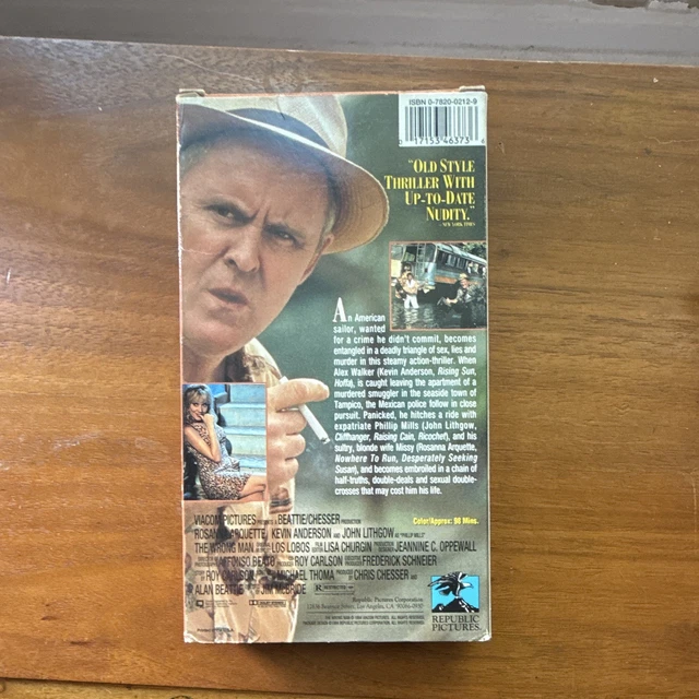 REPUBLIC PICTURES THE Wrong Man VHS R NTSC Jim Mcbride Rosanna Arquette ...